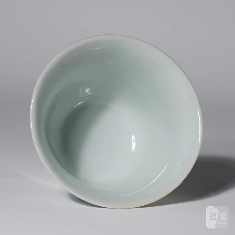 清中期 景德镇窑新渡青花骏马图杯一对 - 图7